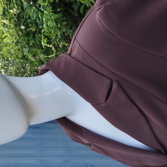 HELENE BLAKE LADIES VINTAGE CHOCOLATE GOLD ACCENTED (3) BUTTON JACKET (UNLINED) - Picture 1 of 16